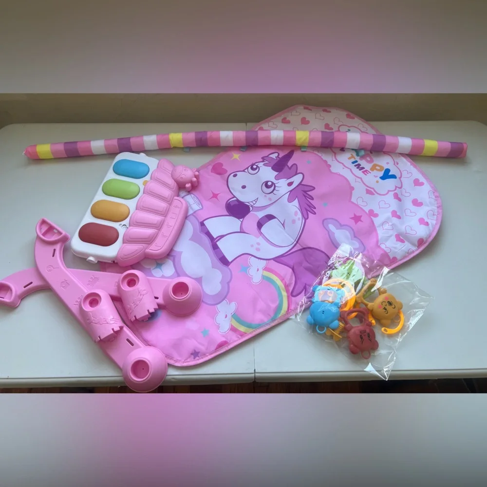 Baby Playmat Piano,Smart Stage Detachable Musical Education Infant Playmat Piano